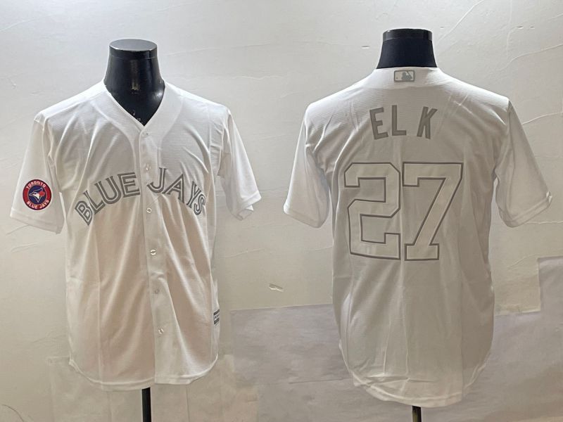 Men Toronto Blue Jays #27 El K White Game 2025 Nike MLB Jersey style 4->toronto blue jays->MLB Jersey